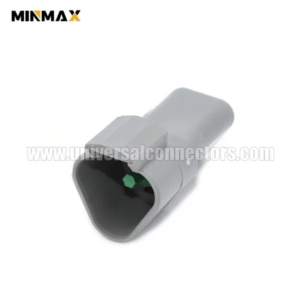 dt04 3p male 3 pins component to wire gray battery management system dt auto connector