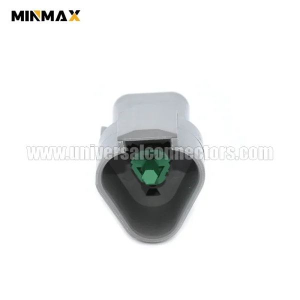 dt04 3p male 3 pins component to wire gray battery management system dt auto connector