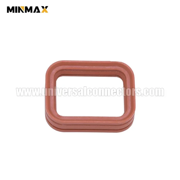 1010 079 0206 male 2 pins rubber silicone seal rectangle gasket for dtp04 2p