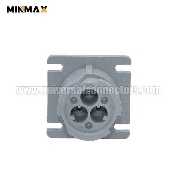 deutsch hd 10 serie hd10 3 96p male wire to panel, sealable, gray 3 pins automotive flange mount connector for plc controller