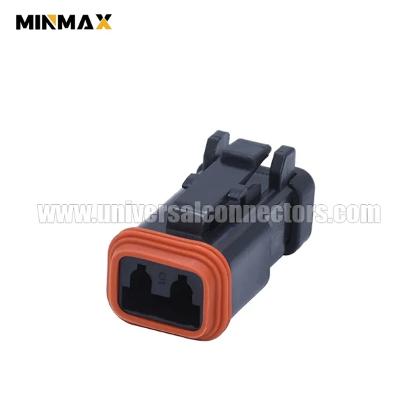 dt06 2s ce05 female 2 pins sealed connector for ecu,vehicle body electrical system
