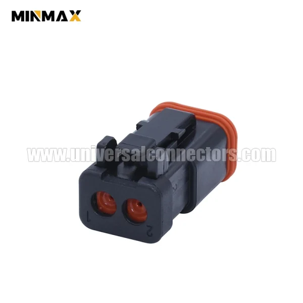 dt06 2s ce05 female 2 pins sealed connector for ecu,vehicle body electrical system