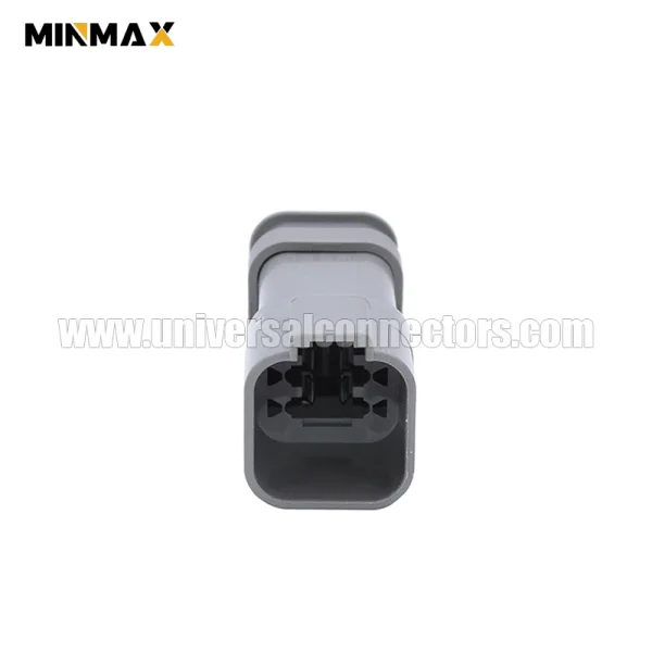 dt04 6p e008 male 6 pins gray long cap electrical excavator dt connector