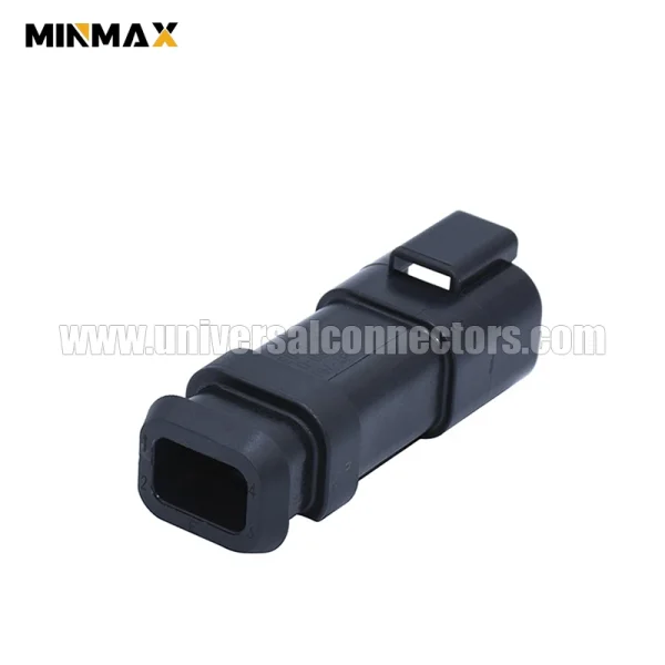 dt04 4p ce09 at04 4p sr02blk male 4 pins black e seal long cap electrical sensor dt connector