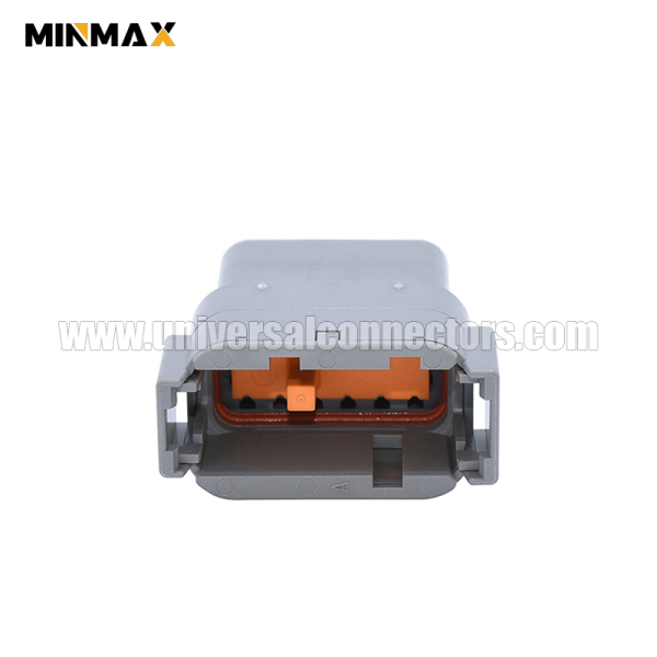 dtm04 12pa male 12 pins sealed gray cable housing dtm connector