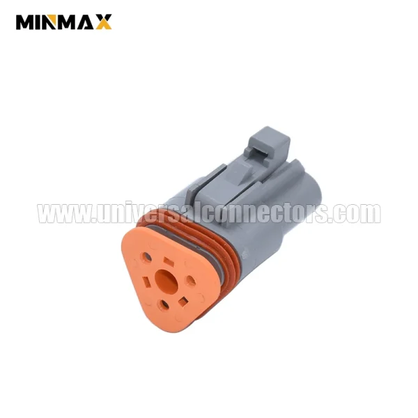dt06 3s female 3 pins dt seriescar electrical connector for mining vehicle sensor