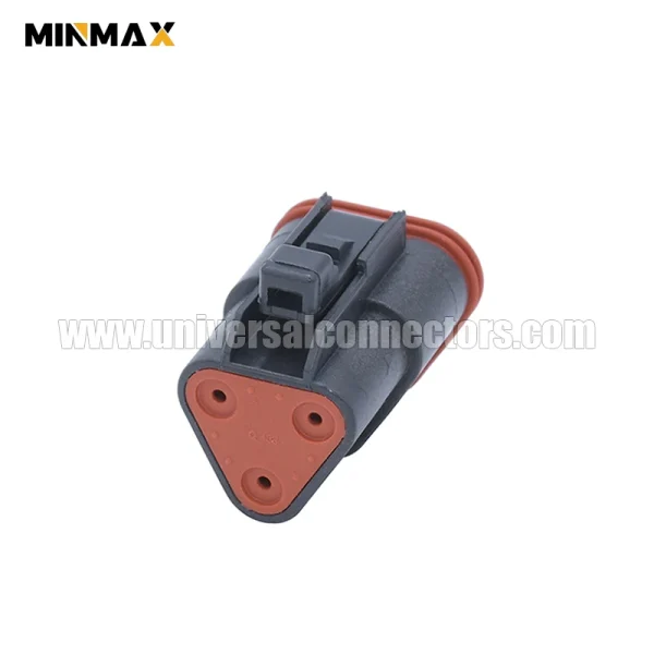 dt06 3s e004 at06 3s blk female 3 pins waterproof connector sealable black oxygen sensor