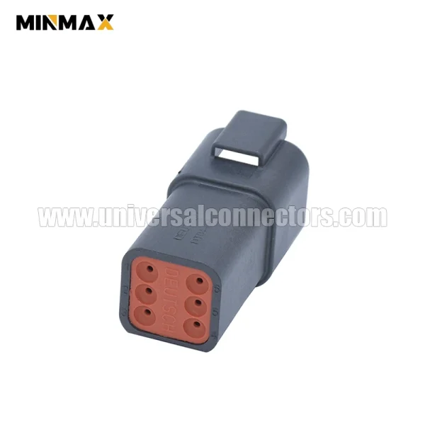 dt04 6p e004 at04 6p blk male 6 pins gray electrical connector cable wire vehicle speed sensor dt connector