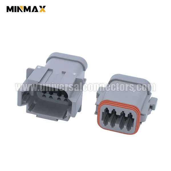 dt06 08sa e003 at06 08sa ec01 female 8 pins gray short cap waterproof dt connector ecu sensor