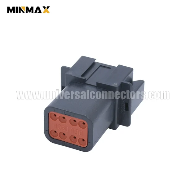 dt04 08pa e004 at04 08pa blk male 8 pins black automobile rail traffic dt connector