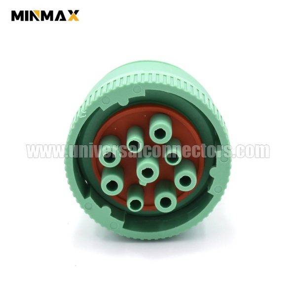 deutsch hd10 hd16 9 1939s p080 female 9 way green waterproof plug for automotive electrical