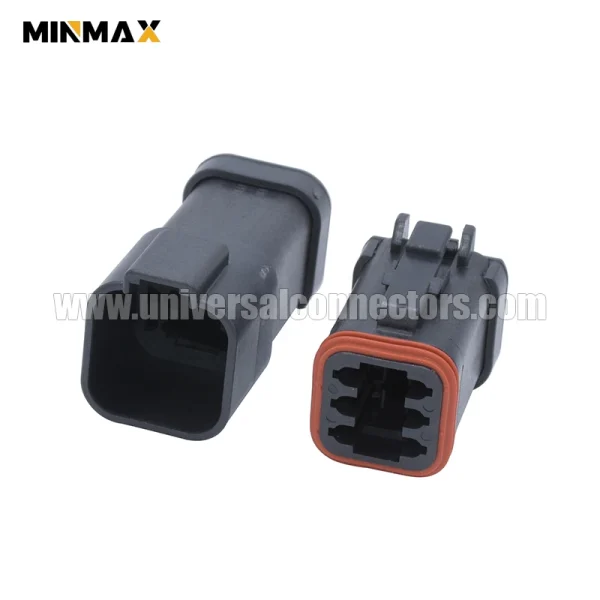 dt06 6s e005 at06 6s ec01blk female 6 pins automotive dt connector led lighting