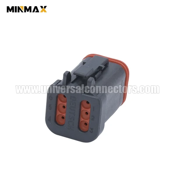 dt06 6s e005 at06 6s ec01blk female 6 pins automotive dt connector led lighting