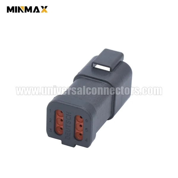 dt04 6p e005 at04 6p ec01blk male 6 pins black short cap electrical map sensor dt connector