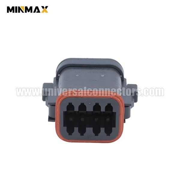 dt06 08sa e005 at06 08sa ecblk female 8 pins black wire & cable plug housings led headlights dt connector