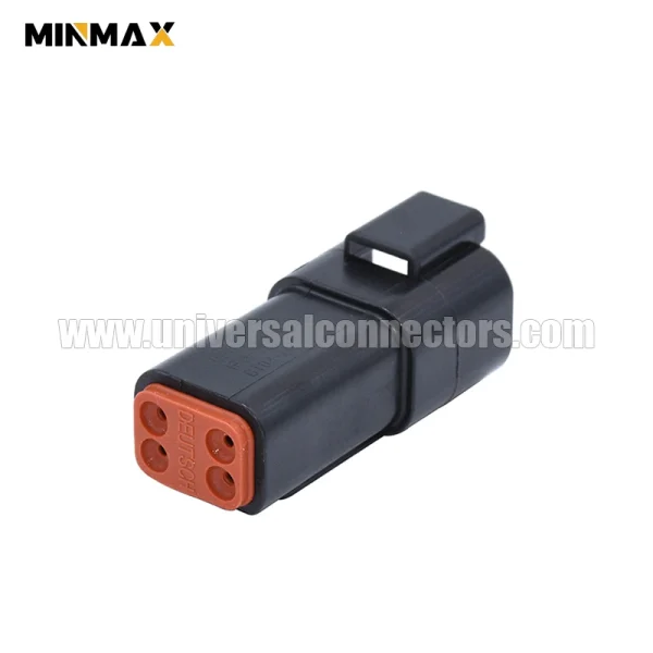 dt04 4p e004 at04 4p blk male 4 pins black wire & cable plug temperature sensor dt connector housings