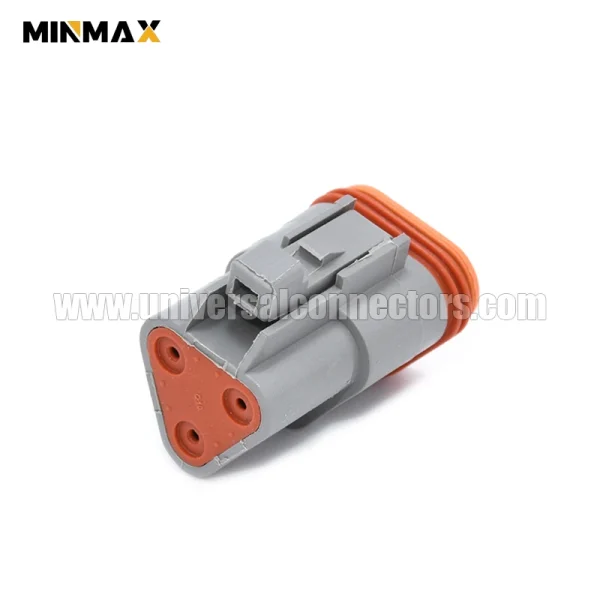 dt06 3s female 3 pins dt seriescar electrical connector for mining vehicle sensor