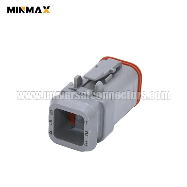 dt06 6s e008 female 6 pins gray long cap electrical unmanned aerial vehicle dt connector