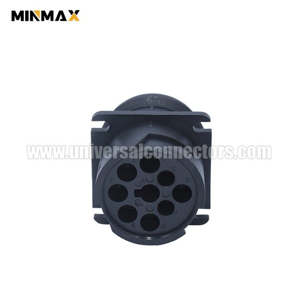deutsch hd10 hd10 9 1939p male 9 pins waterproof flange mount black electric wire plug for sensor