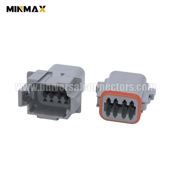 dt06 08sa female 8 pins gray electrical cable wire mining vehicle dt connector