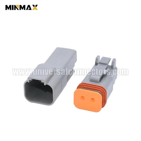 dt06 2s female 2 pins dt series electrical connector for ecu,esp
