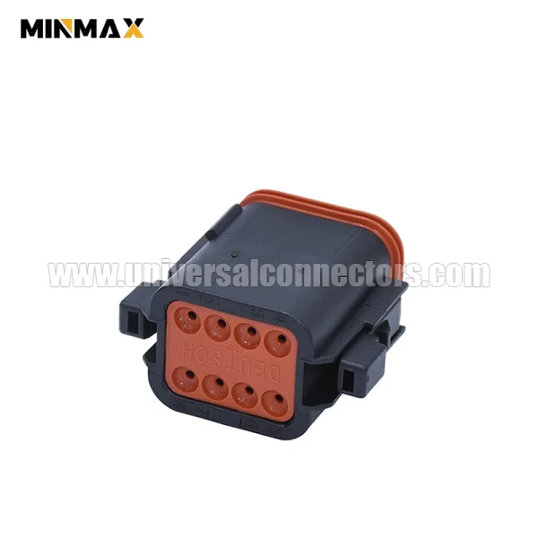 dt06 08sb female 8 pins sealable black housing car lighting small motor control dt connector
