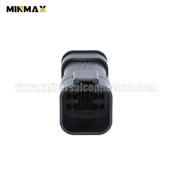 dt04 6p ce09 male 6 pins e seal long cap black waterproof automotive waterproof wiring harness connection dt connector