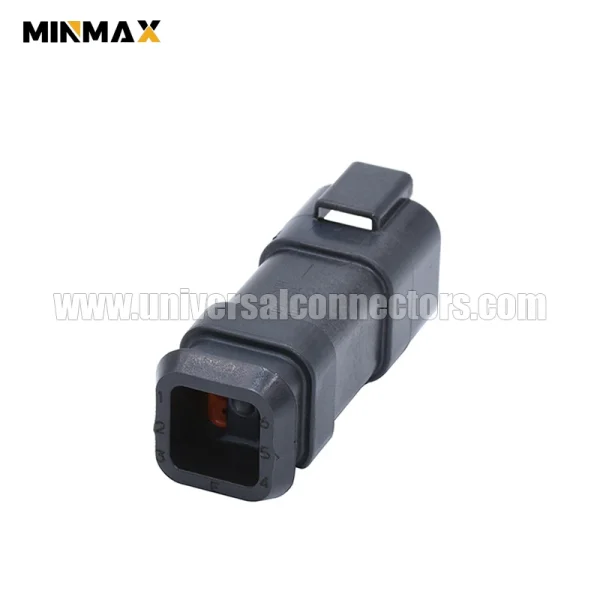 dt04 6p ce09 male 6 pins e seal long cap black waterproof automotive waterproof wiring harness connection dt connector