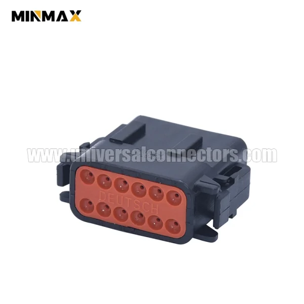 dtm06 12sb female 12 pinswire to wire automotive black truck connector
