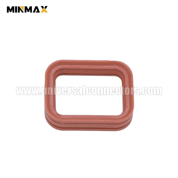 1010 079 0206 male 2 pins rubber silicone seal rectangle gasket for dtp04 2p