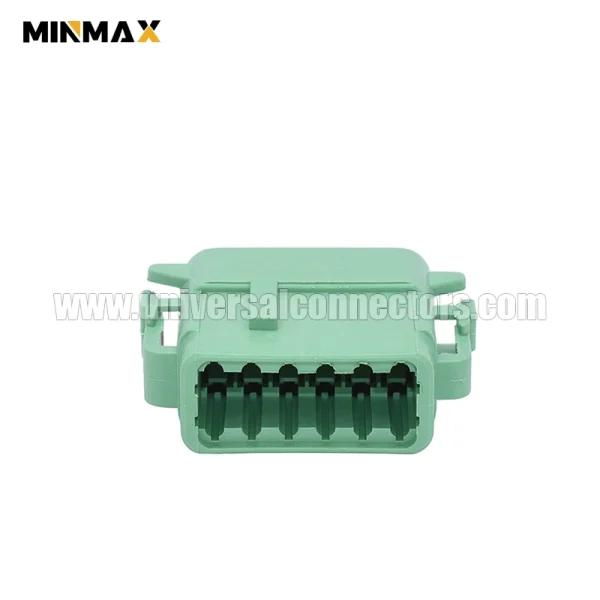 dtm06 12sc female 12 pins wire to wire automotive green drones connector