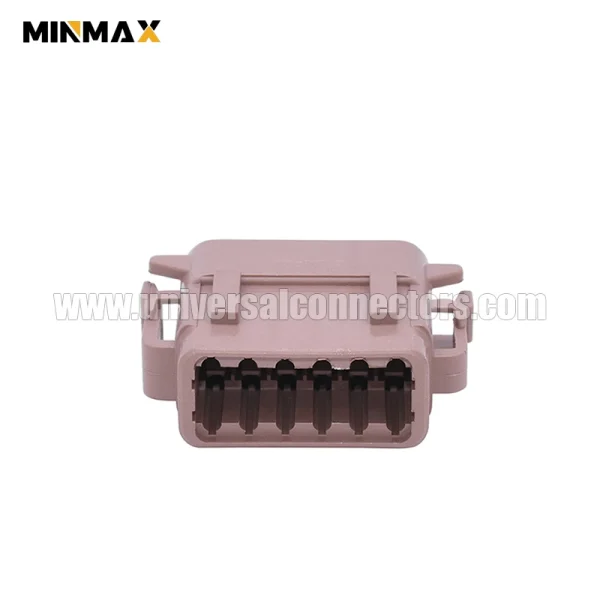 dtm06 12sd female 12 pins waterproof brown dtm connector with solid pin