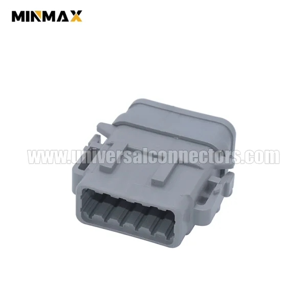 dtm06 12sa e007 female 12 pin blade auto gray dtm connector