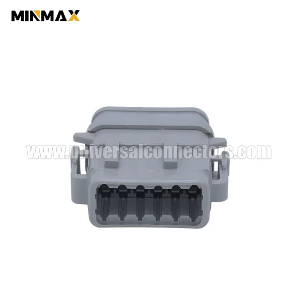 dtm06 12sa e007 female 12 pin blade auto gray dtm connector