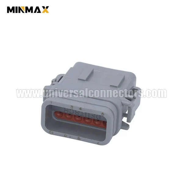 dtm06 12sa e007 female 12 pin blade auto gray dtm connector