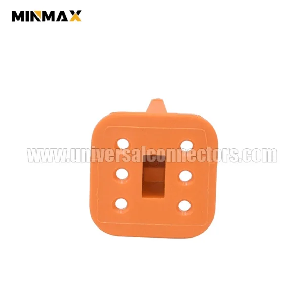 w6s female 6 pins orange deutsch dt clip