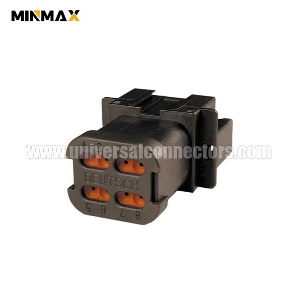 dt04 08pb e003 male 8 pins black waterproof automobile connector armored vehicles dt connector