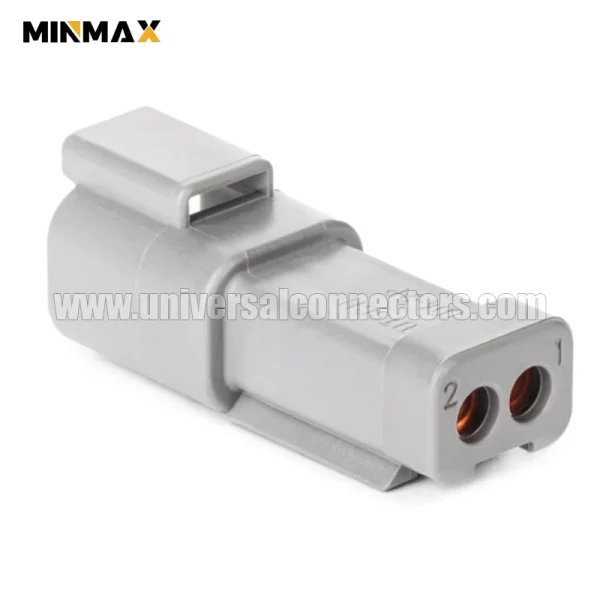 dt04 2p e003 at04 2p ec01 male 2 pins blade cable housing connector for ecu，door electrical system，interior lighting system