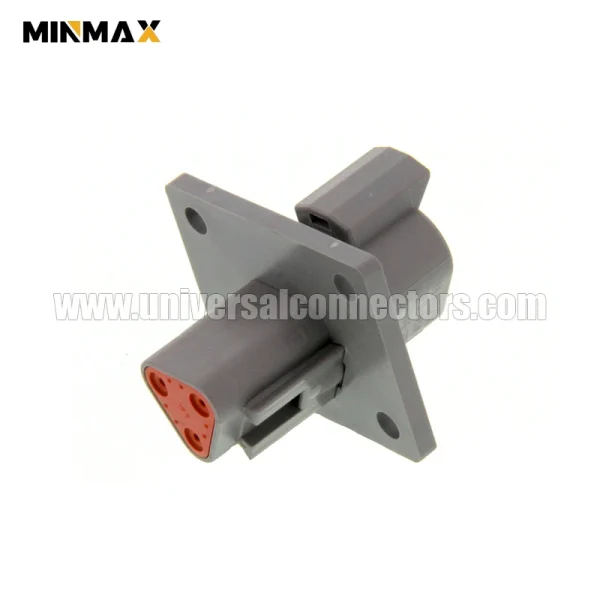 dt04 3p l012 male 3 pins automotive flange sealable gray battery management system