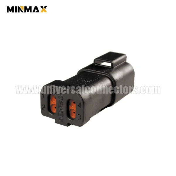 dt04 4p ce03 male 4 pins black e seal short cap electrical temperature sensor dt connector