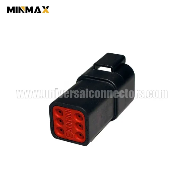 dt04 6p ce02 male 6 pins black e seal waterproof dt automotive connector for inverter