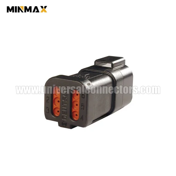 dt04 6p ce03 male 6 pins e seal short cap black waterproof automotive new energy vehicles dt connector