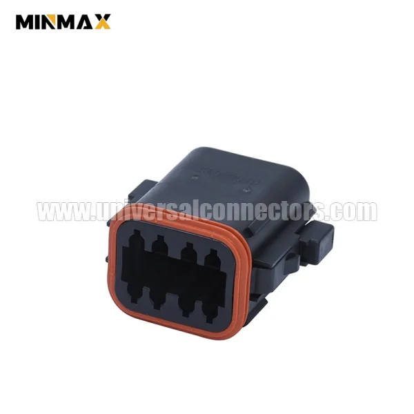 dt06 08sb female 8 pins sealable black housing car lighting small motor control dt connector