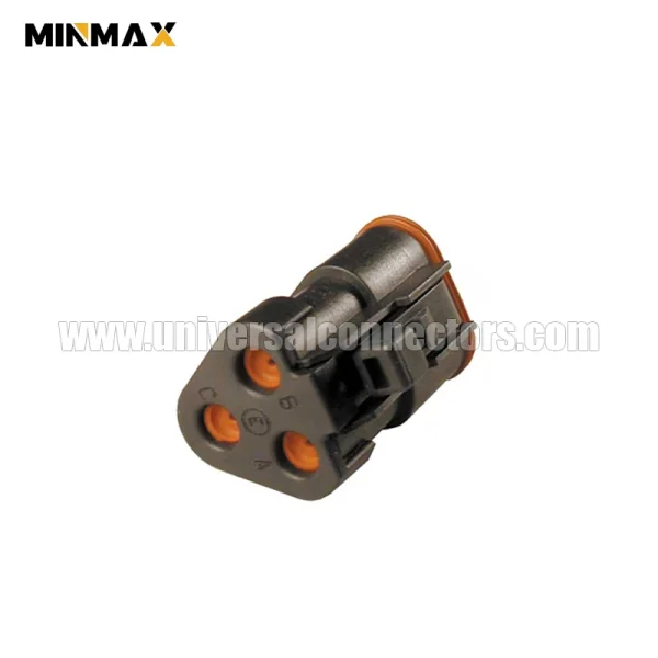 dt06 3s ce05 female 3 ways sealed off highway vehicle connector