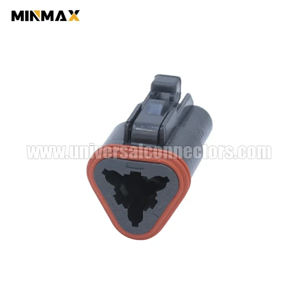 dt06 3s e004 at06 3s blk female 3 pins waterproof connector sealable black oxygen sensor