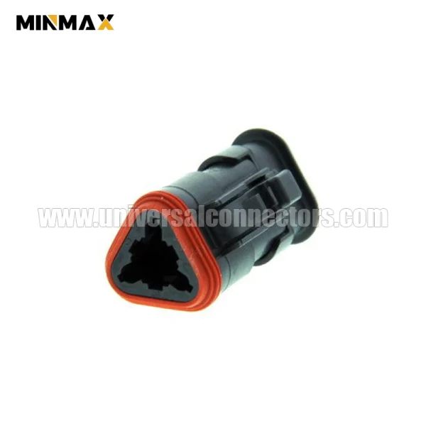 dt06 3s ep11 female 3 pins long cap waterproof electrical plug navigation equipment dt connector