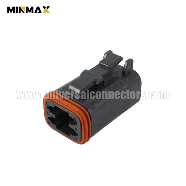 dt06 4s ce02 female 4 pins black e seal waterproof electrical dt mining vehicle connector