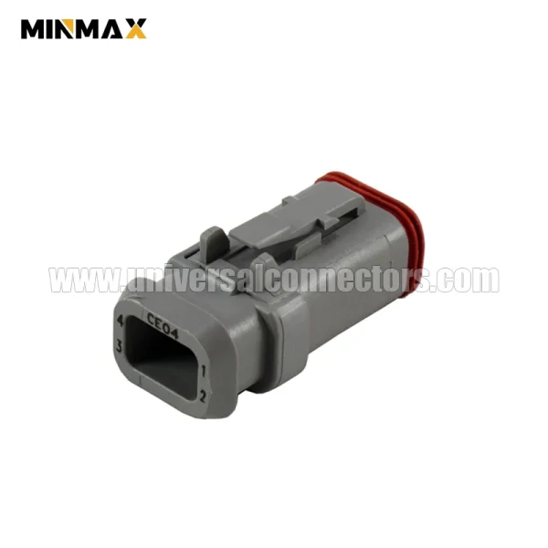 dt06 4s ce04 female 4 pins long cap waterproof electrical plug sensor dt connector