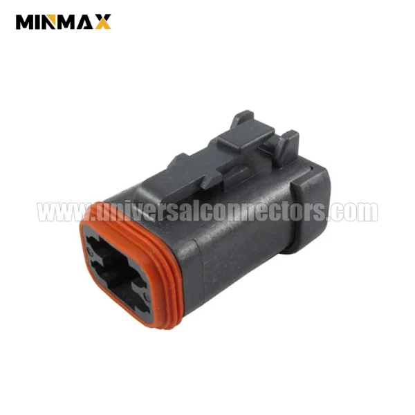 dt06 4s ep06 female 4 pins in line free hanging black throttle sensor dt connector