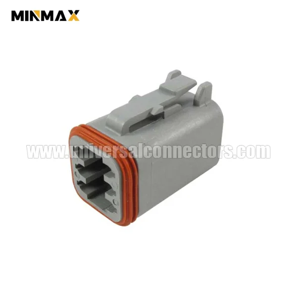 dt06 6s c015 female 6 pins gray e seal waterproof electrical harvester dt connector